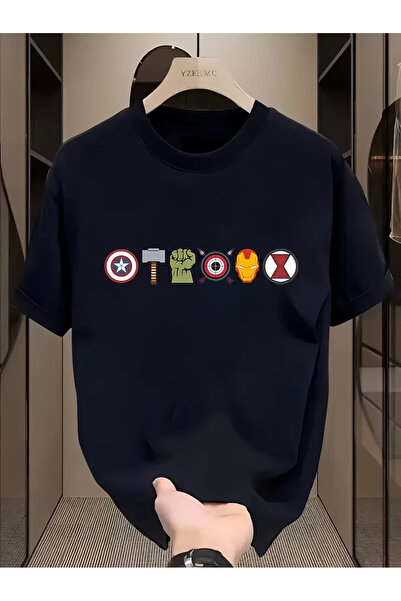 İSMTEXS Μοντέρνο μπλουζάκι με κοντό μανίκι Unisex με λαιμόκοψη