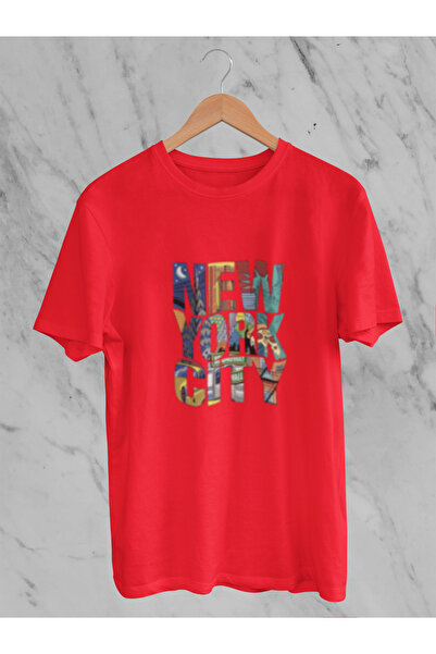 MG New York City Printed Unisex Circle Neck Cotton Oversize Fit Short Sleeve ...