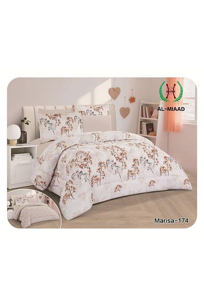 Gerenic 6-piece printed double bedspread