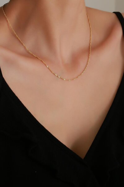 Çelikoğlu Kuyumculuk ÇELİKOĞLU KUYUMCULUK 14 AYAR ALTIN SİNGAPUR ZİNCİR 1,63 GR