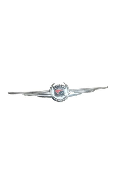 YAVAS OTO Wreath Arma Plastic Chrome Eagle (Eagle) Logo White Frame