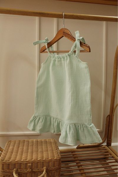 Lolidenss Green Muslin Dress
