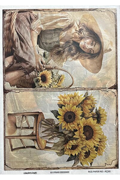 LİNEART PİRİNÇ DEKOPAJ KAĞIDI AÇ60