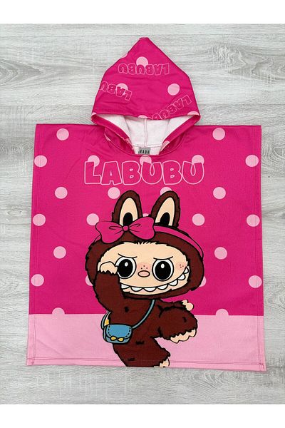 ARBİ kids Fetiță labubu poncho prosop prosoape de plajă