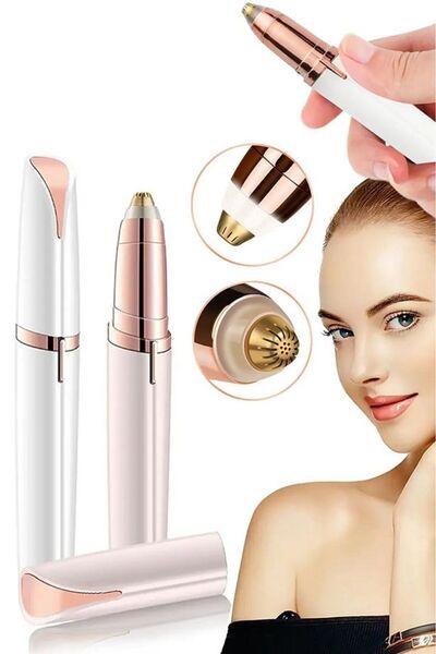 Merylin Elektrikli Pilli Kaş Bıyık Tüy Epilasyon Aleti Yüz Tüy Temizleyici