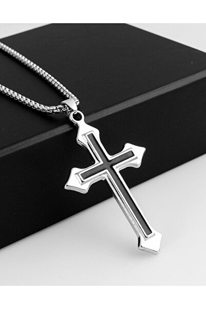 Tudivanyu Aksesuar Paslanmaz Çelik Haç Kolye
