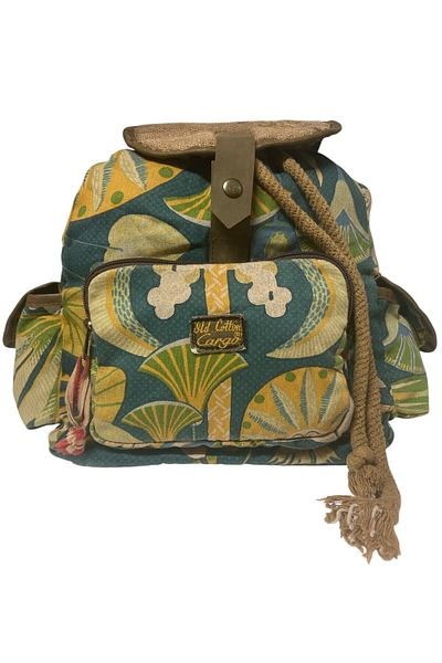 Old Cotton Quality Single Eyed Vintage Casual Design Unisex Backpack Daily School Trip Camping Trekking Bag 29Cmx36Cm
