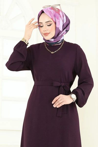 Butik Tuğbam Frilly Hijab Dress with Skirt