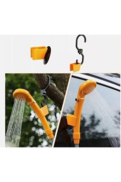 Generic طقم دش كهربائي محمول ١٢ فولت للتخييم والسفر والحيوانات الأليفة وتنظيف السيارة - DENX DX3612