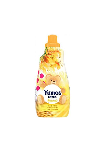 Yumoş Concentrated Fabric Softener, Yumos Yellow, Mana Maicii Domnulu/Hanameli, 1.44 L, 60 Washes