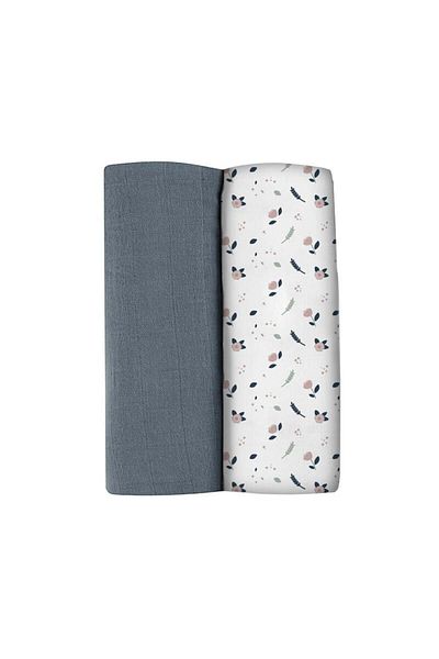 Beaba Set 2 Museline bumbac 120x120 cm Stormy Weather/Spring Flower