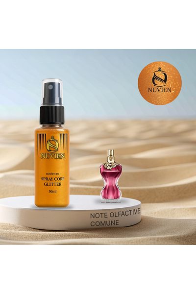 Nuvien Spray de corp cu sclipici, 105, inspirat din Belle - Jean Paul Gaultier