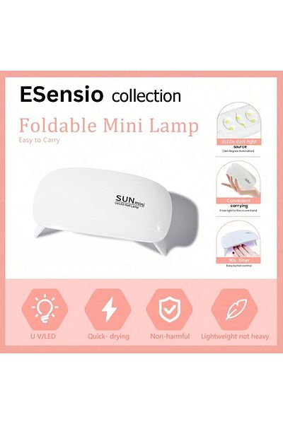 ESensio Set Poly Gel NailKit Collection 17 în 1 - 6 culori Alb, Transparent, Nud, Roz deschis/închis/Roz roz