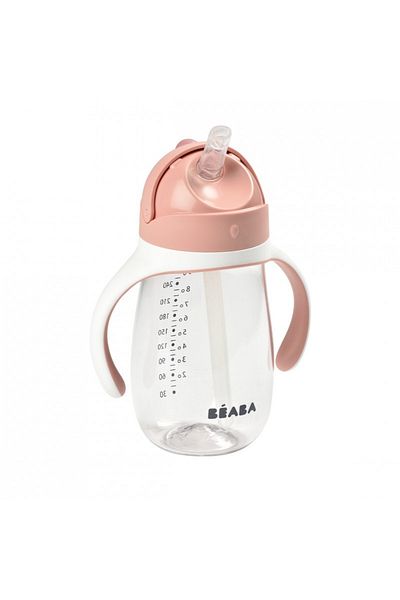 Beaba Tritan straw cup 300 ml Old Pink