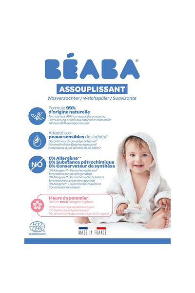 Beaba Balsam de rufe Flori de Mar 1 L/40 spalari, Certificat Ecocert