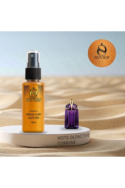 Nuvien Spray de corp cu sclipici, 110, inspirat din Alien - Thierry Mugler