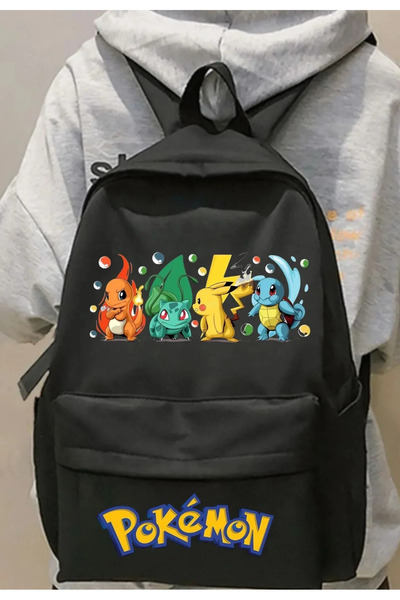 weywot Pokemon Pikachu Baskılı Okul Sırt Çantası