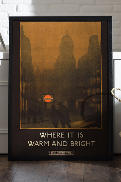 Duvarda Αφίσα με μαύρο ξύλινο πλαίσιο, διακοσμητικός πίνακας τοίχου ταξιδιωτι...