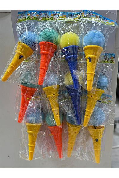 Other Foam Ball Launcher with Ice Cream Cone Design – Indoor & Outdoor Toy for Kids – Assorted Colors