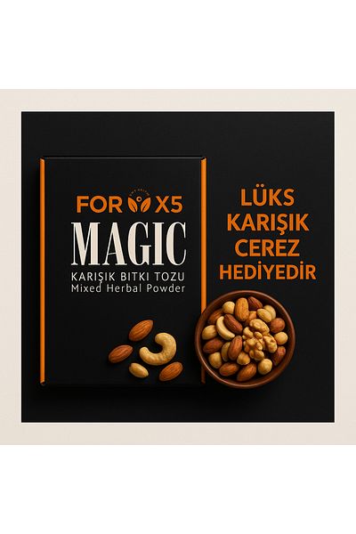 Erke Bitkisel Forx5 Magic Milk - Mixed Herbal Powder to Help Gain Weight 1 Month - Appetite Stimulant