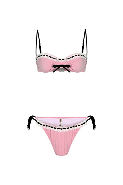 PandoraStore PINKY BIKINI SET - DANTELLİ BİKİNİ SET