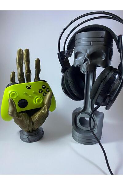 es 3d studio Oyunculara Özel 3d Tasarım Pistonlu Kulaklık & El Kontrol Standı...