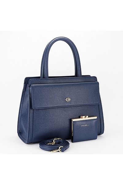 CHRİS BELLA Geantă premium bleumarin cu portofel CB2427-3 17