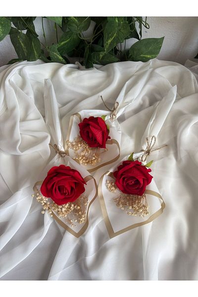 ZEKAAVM 1Pcs Mother's Side Does Not Fade Velvet Rose Girl Ask for Promise Engagement