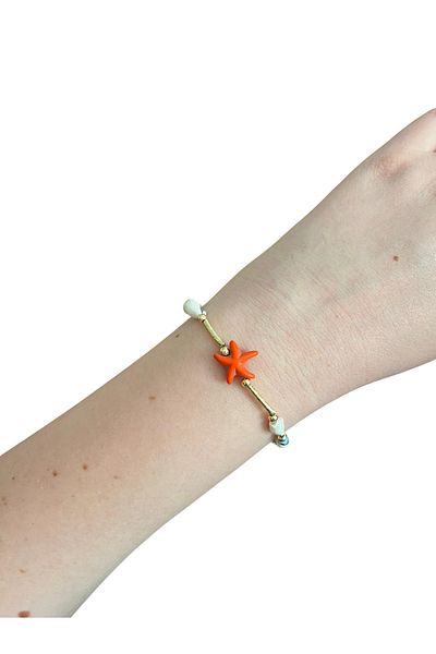 Asteria Jewelry Seashell Summer Bracelet Colorful Starfish Bracelet