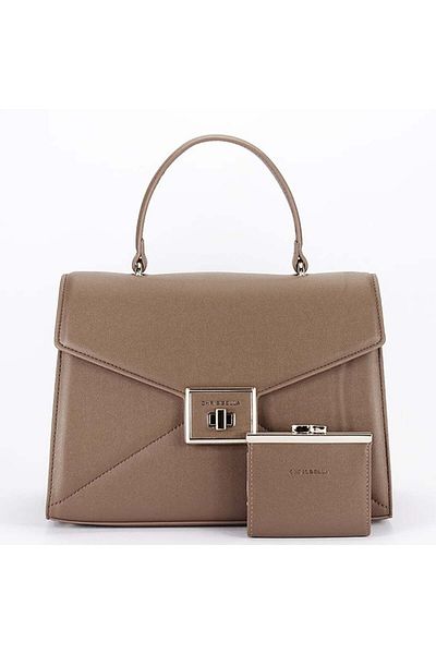 CHRİS BELLA Premium medium brown bag with wallet CB2305-1 M6