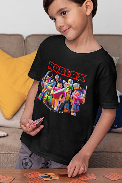 SEVBANO تي شيرت للأطفال مطبوع عليه شخصيات Roblox للجنسين (1-12 سنة)