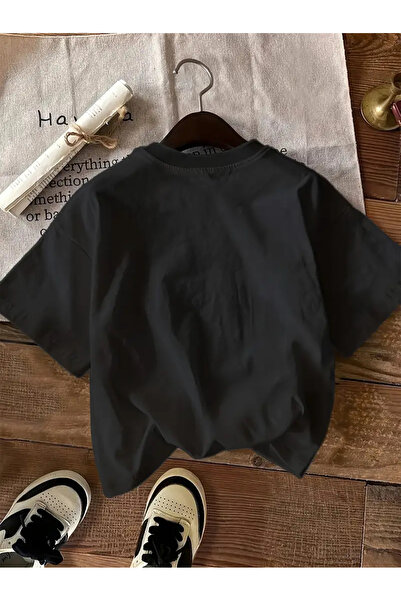 AEMİ Unisex More Amor Por Favor Printed Oversize Crew Neck T-Shirt