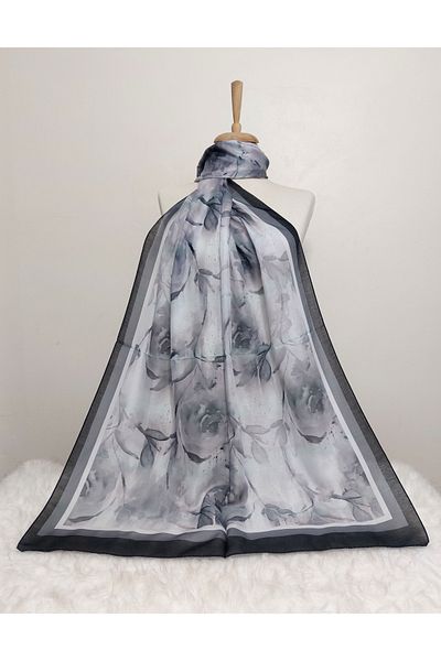 REMOMODA Patterned Soft Cotton Shawl Floral Model