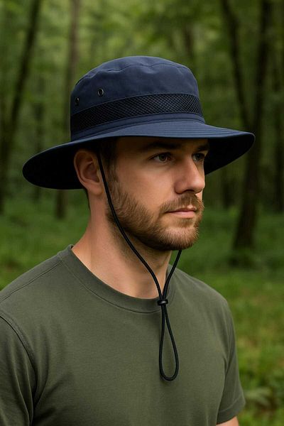WOHOME Snap Button Hiking and Hunting Panama Hat -Mesh- Unisex
