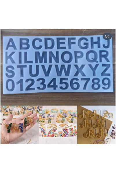 MERGAF Harf epoksi kalıbı kalınlık 8mm boyu 4cm