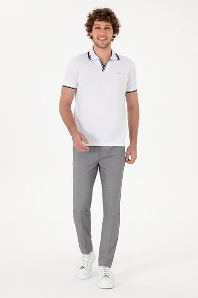 U.S. Polo Assn. Men's Gray Canvas Trousers 50299990-Vr024