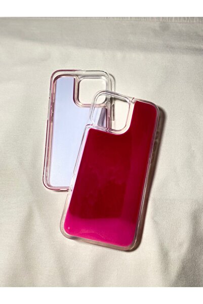 Store iPhone 16 Pro Max Uyumlu Neon Kılıf Karanlıkta Parlayan