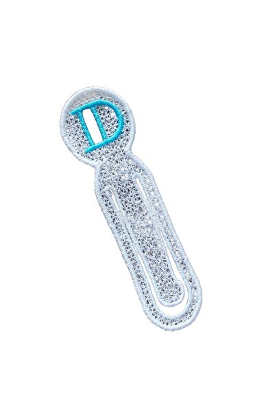 ARIALE Embroidered Bookmark Letter D