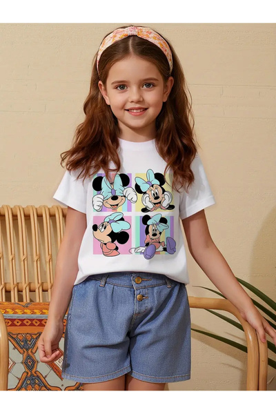 haha Minnie Mouse Printed T-Shirt for Girls