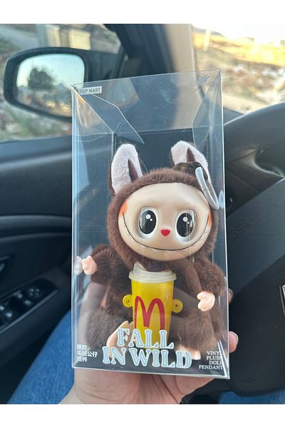 happystoretr لعبة Labubu Charm Keychain، إكسسوار حقيبة، لعبة مجموعة Labubu Discovery Box