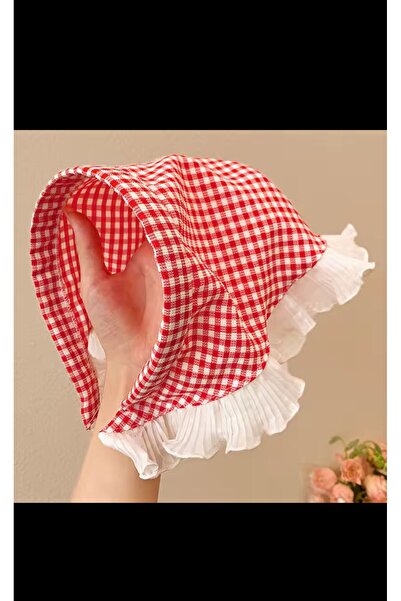 EMKSHOP تاج بوهيمي أحمر اللون (وشاح بوهو عصابة رأس)