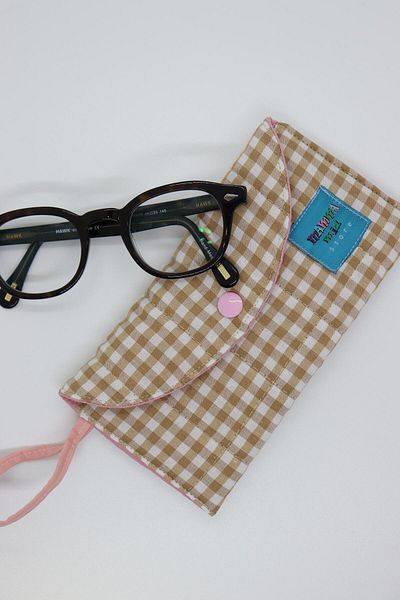 Mamma Mia Home Beige Pöti 3 Glasses Bag Glasses Case Phone Case