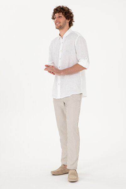 U.S. Polo Assn. Erkek Taş Kanvas Pantolon 50300012-VR049