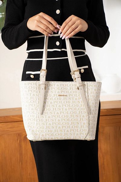 Just Polo Original Women's Large Size Waterproof Handbag Tote Bag 342205Pc