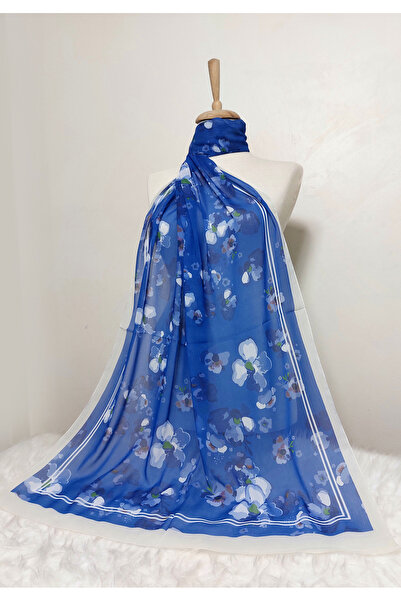 REMOMODA Σάλι σιφόν με λουλούδια Υψηλής ποιότητας μαλακό σιφόν με λεπτή υφή