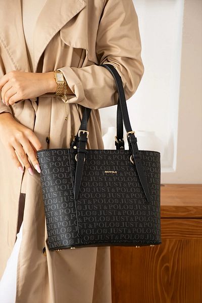Just Polo Original Women's Large Size Waterproof Handbag Tote Bag 342205Pc