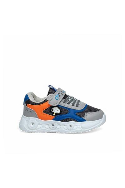 Trend Adımlar Gray Boy's Velcro Lightweight Sports Shoes