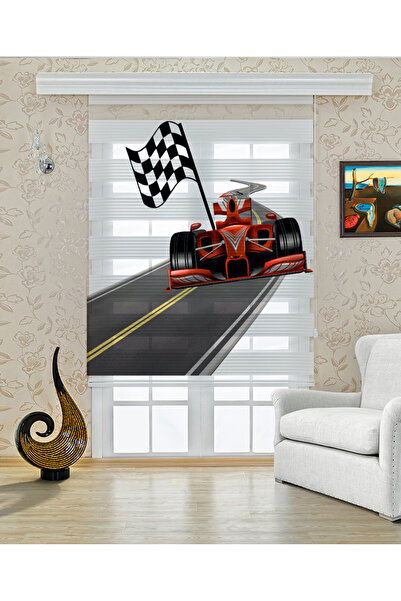 serir home DİJİTAL BASKI ZEBRA COCUK ODASI FORMULA1 SR-5149