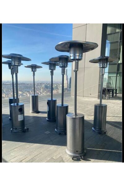 KARTAŞ PALMİYE SOBA DİŞ MEKAN ISITICI -GRİ KİRCİLİ