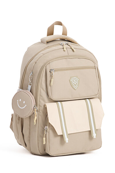 Roxbros Fonksiyonel Bej Kız Çocuk Okul Çantası & Erkek Çocuk Sırt Çantası - Ilkokul, Ortaokul, Lise Uyumlu